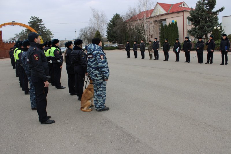 В Кировском городском округе прошел открытый строевой смотр и инструктаж нарядов полиции